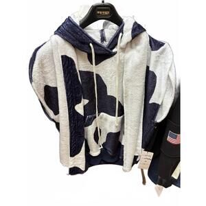 NEW SPEED SPORT unisex - sleeveless hoodie with color print in white